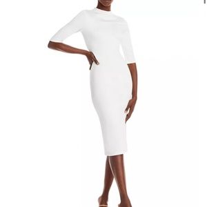 Alice & Olivia White 3/4 Sleeve Dress Size 2 Like New